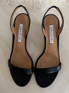 AQUAZZURA So Nude 50 Sandals - Black